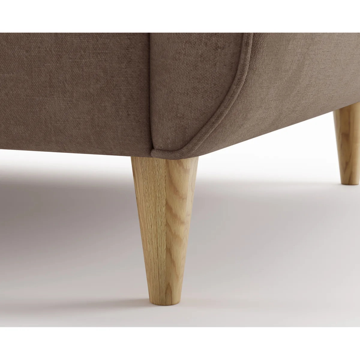 Capri Latte Chenille Fabric Armchair – image 3