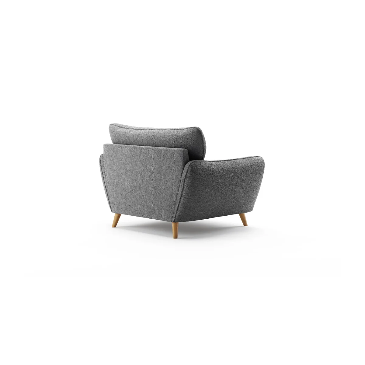 Palma Charcoal Chenille Fabric Armchair – image 2