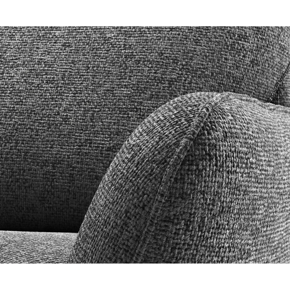 Palma Charcoal Chenille Fabric Armchair – image 4