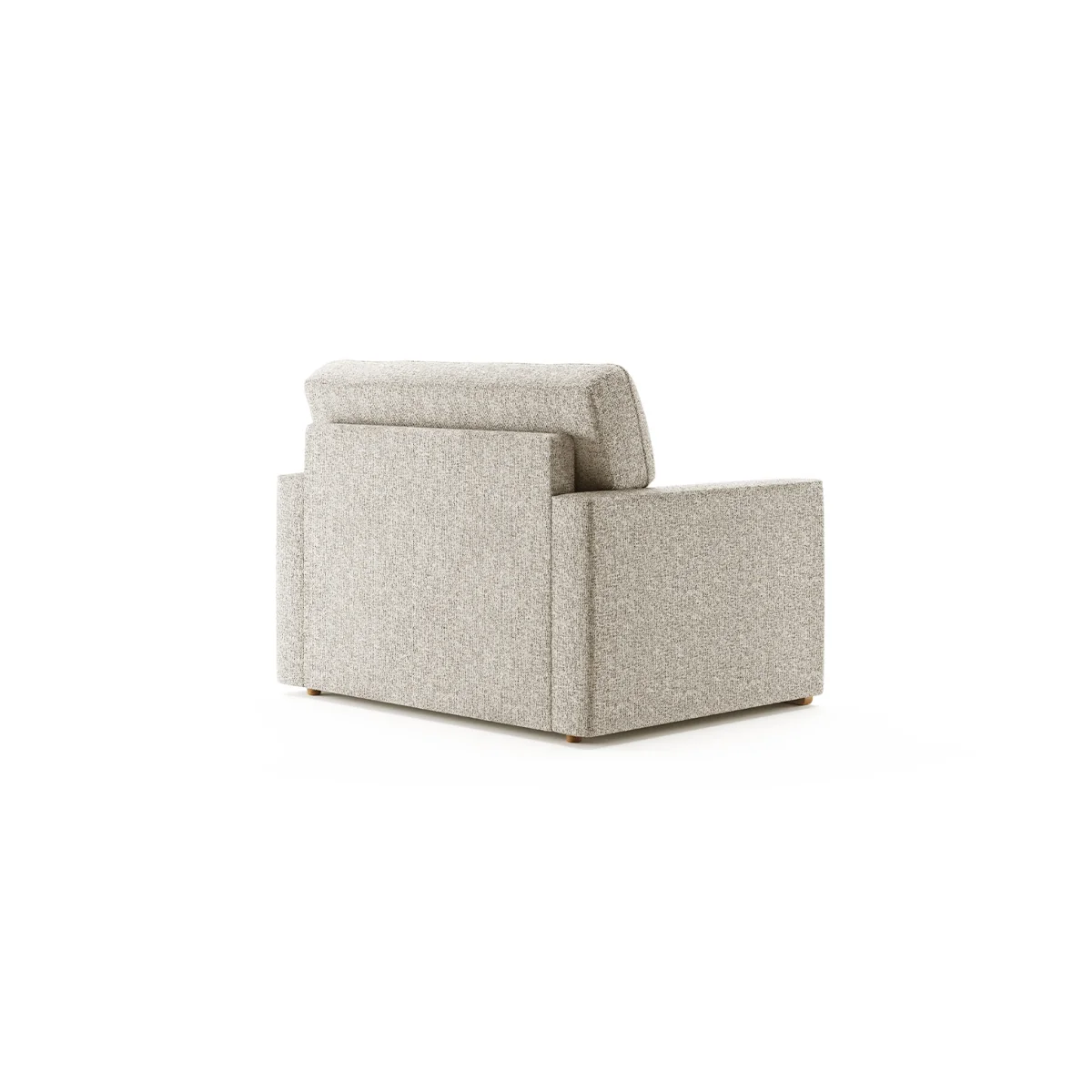 Jasper Natural Chenille Fabric Love Chair – image 2
