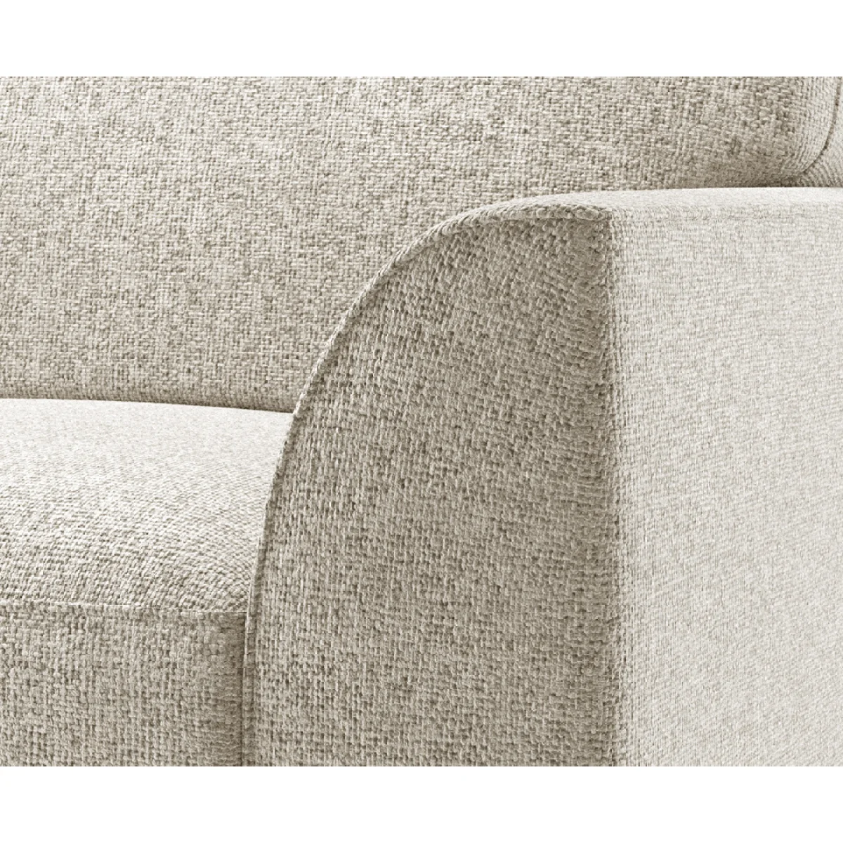 Jasper Natural Chenille Fabric Love Chair – image 3