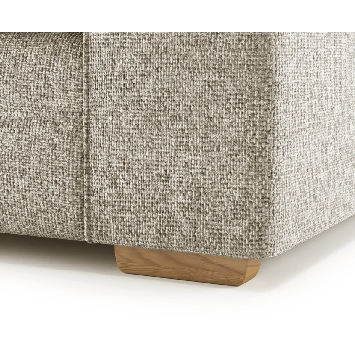 Jasper Natural Chenille Fabric Love Chair – image 4