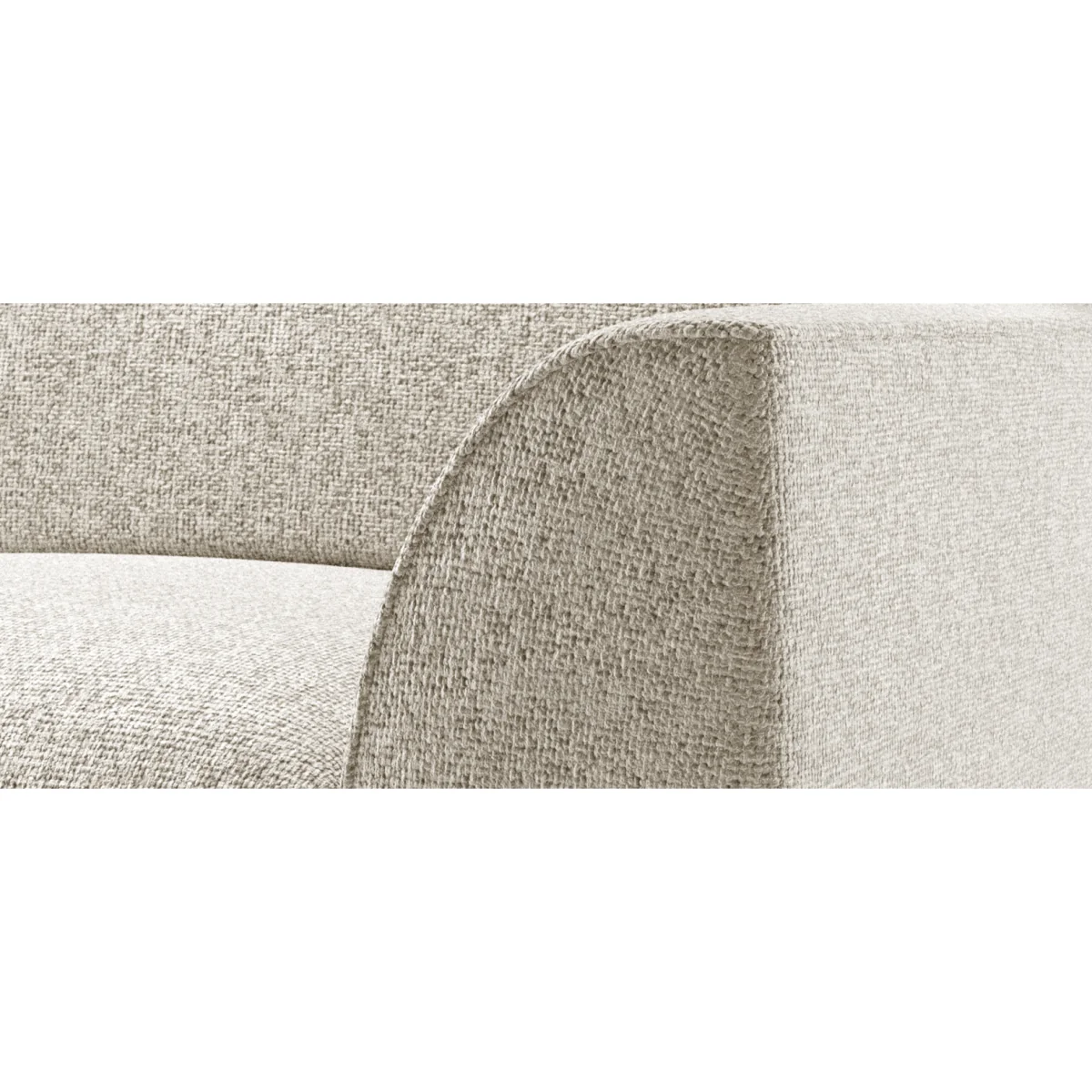Jasper Natural Chenille Fabric Love Chair – image 7