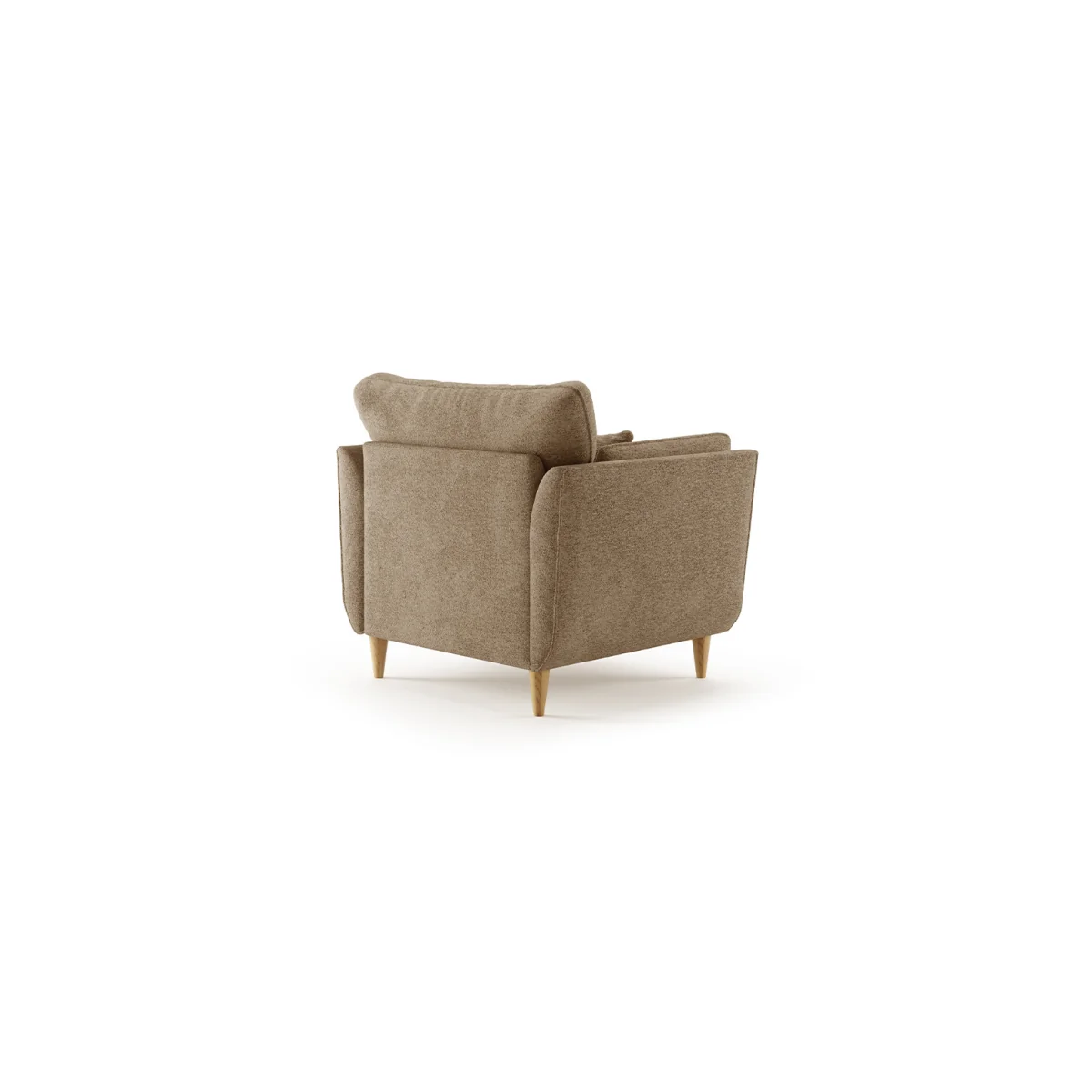 Capri Caramel Boucle Fabric Armchair – image 2