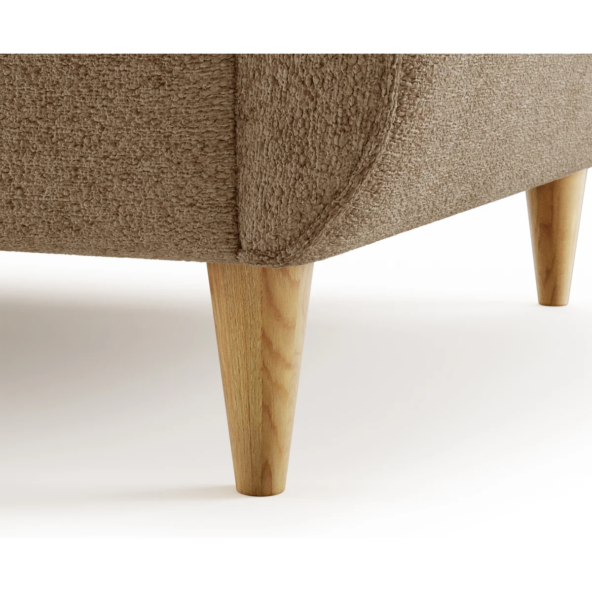 Capri Caramel Boucle Fabric Armchair – image 3