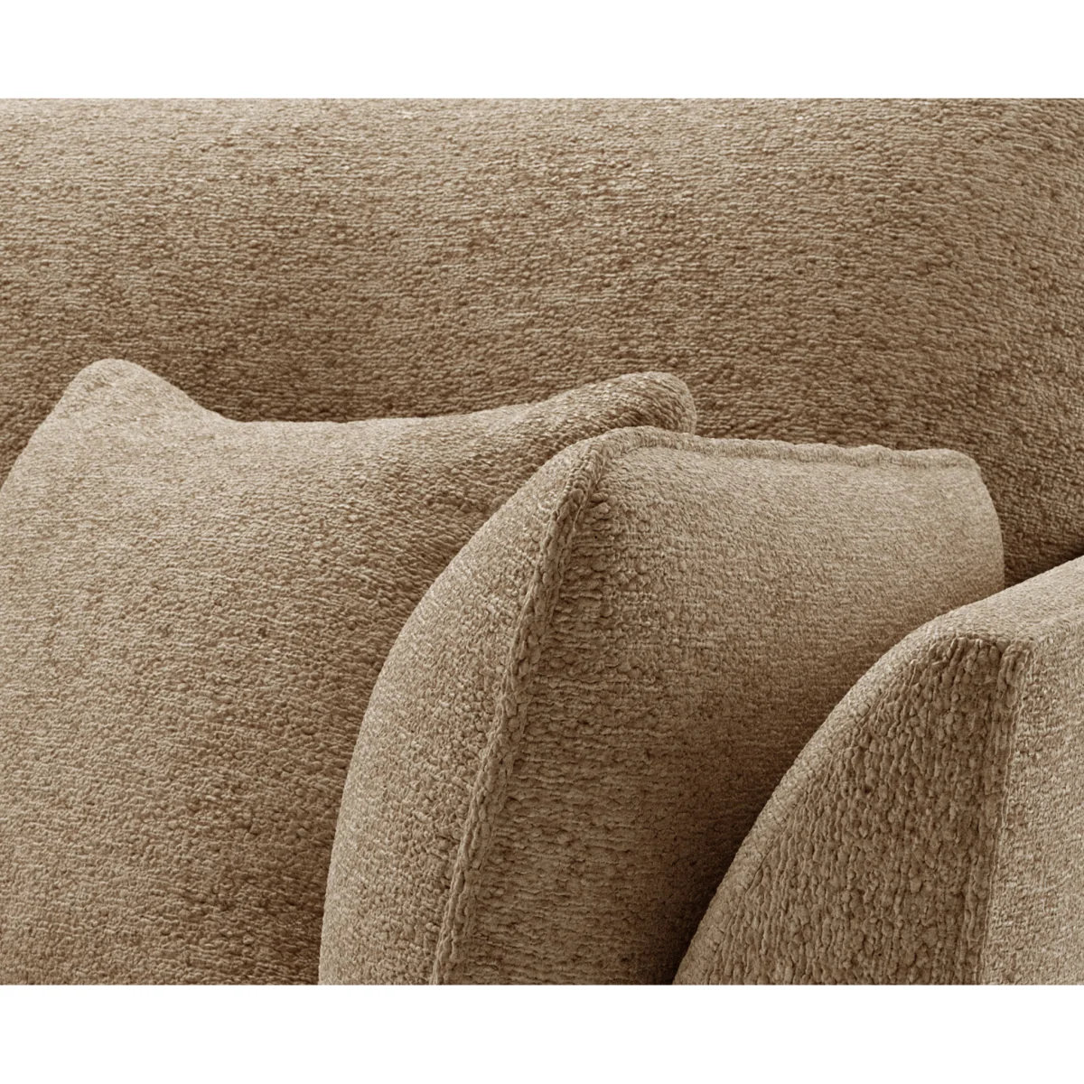 Capri Caramel Boucle Fabric Armchair – image 4