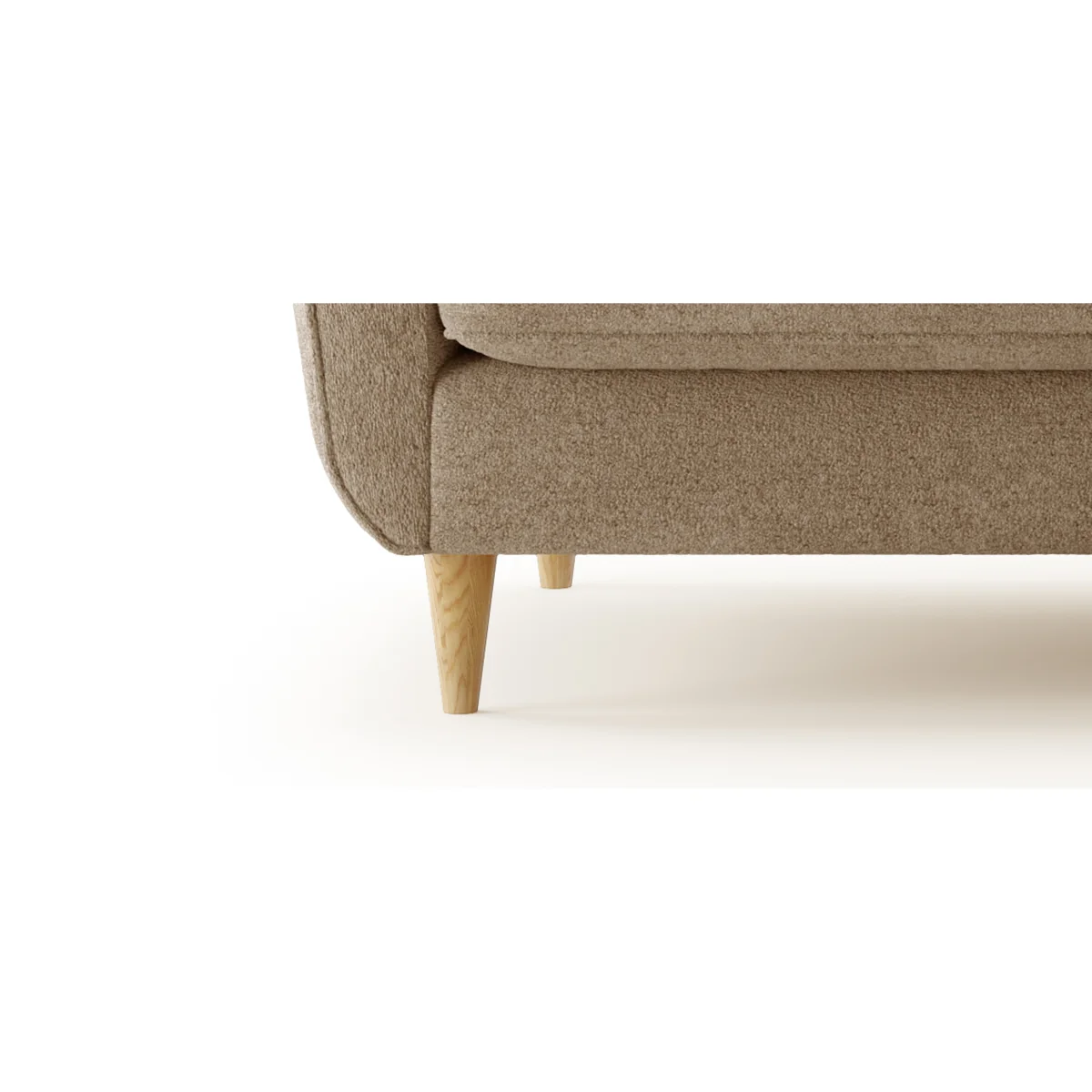 Capri Caramel Boucle Fabric Armchair – image 6