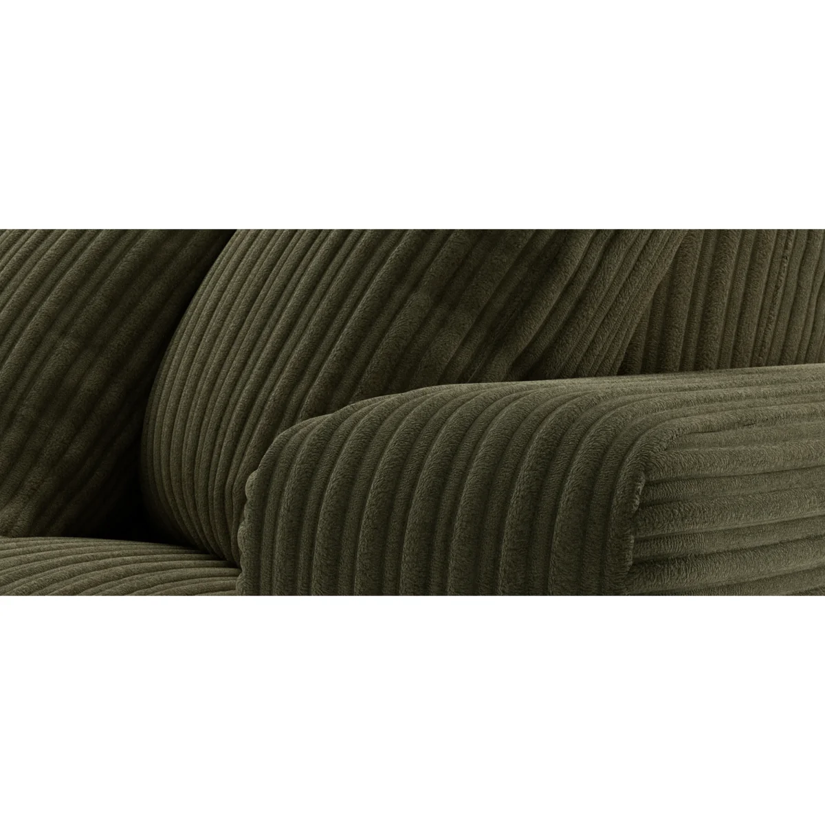 Milan Moss Green Fabric Armchair – image 7