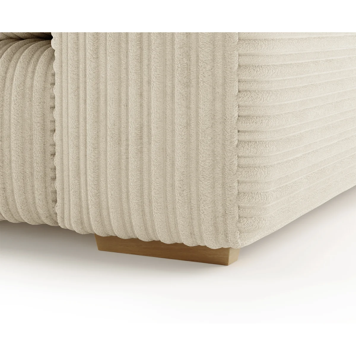 Milan Ivory Fabric Armchair – image 4