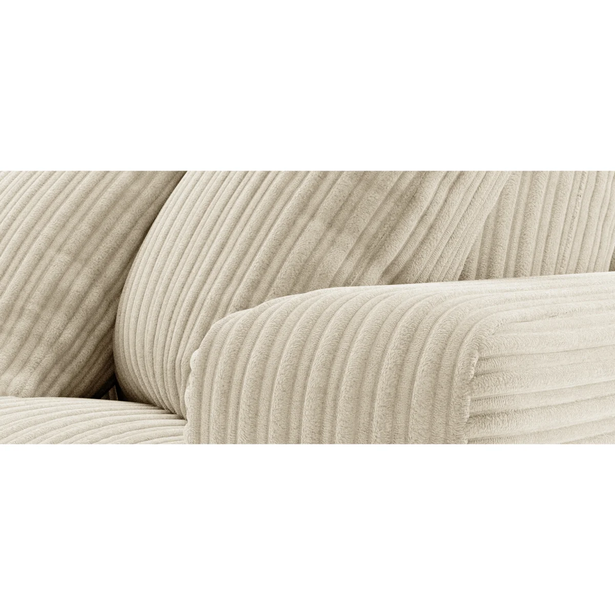 Milan Ivory Fabric Armchair – image 7