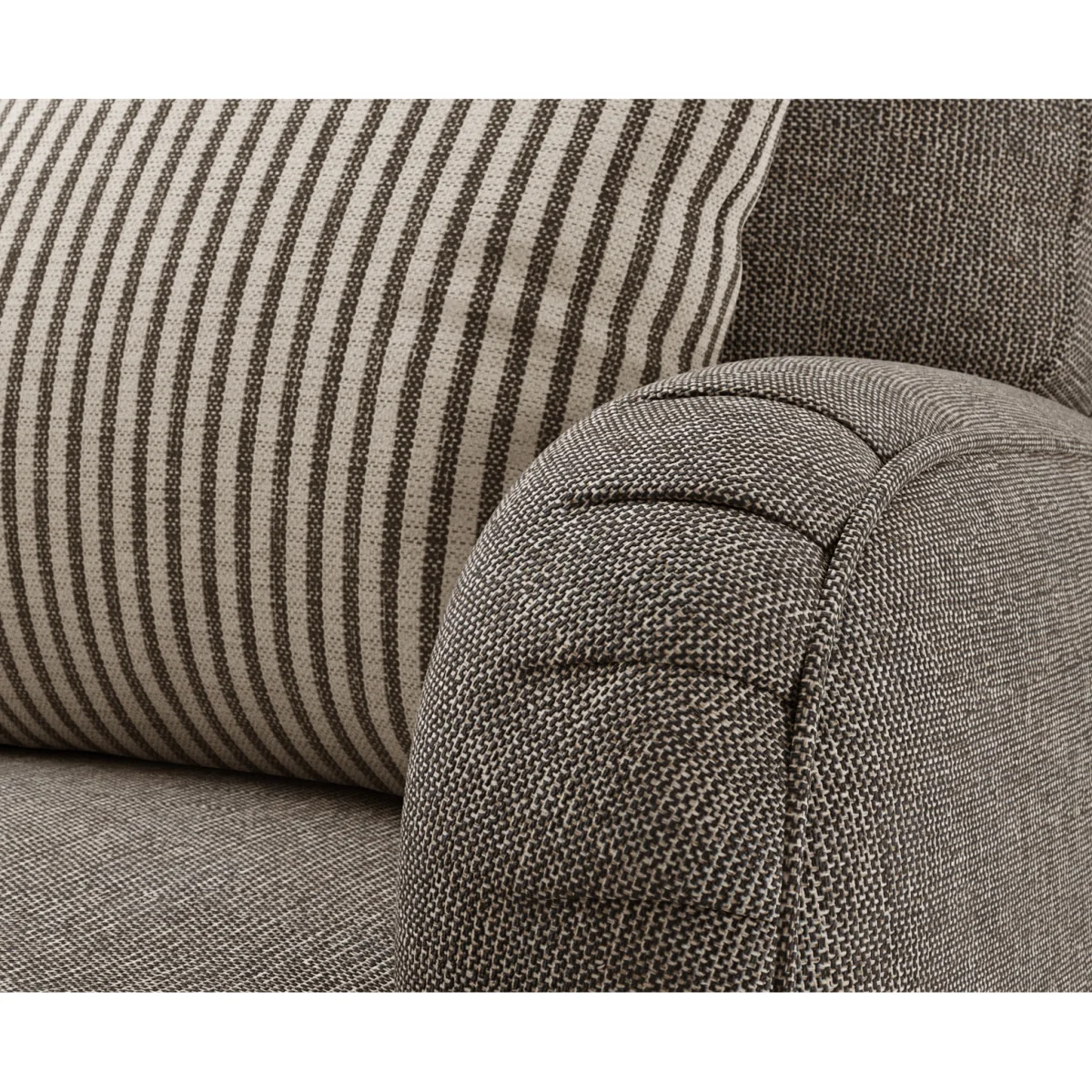 Chilworth Grey Fabric Armchair with Grey Cushion – image 3