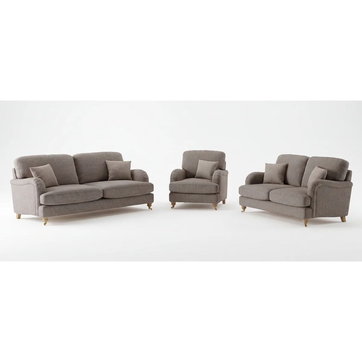 Chilworth Grey Fabric Armchair with Grey Cushion – image 9