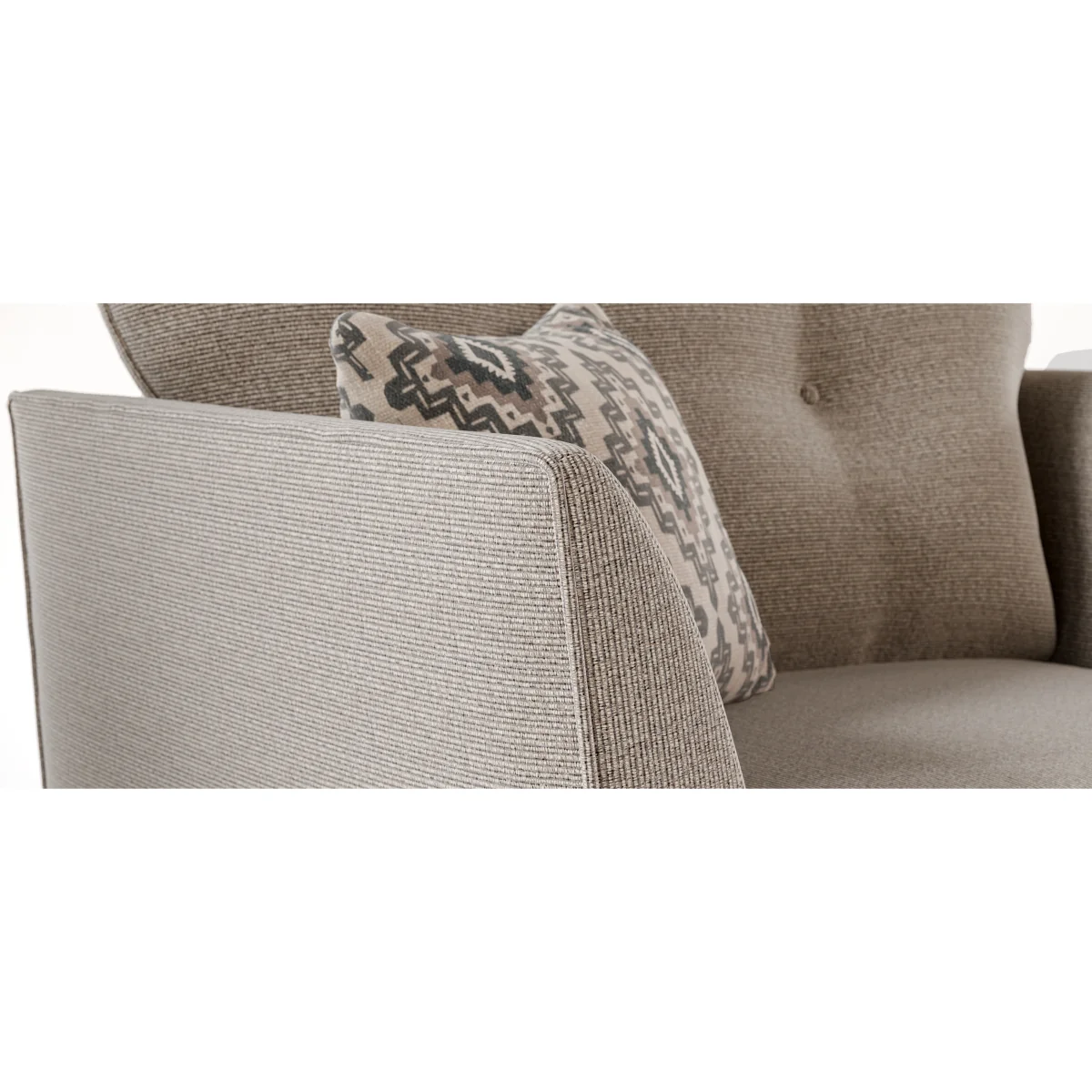 Capri Mushroom Fabric Armchair – image 12