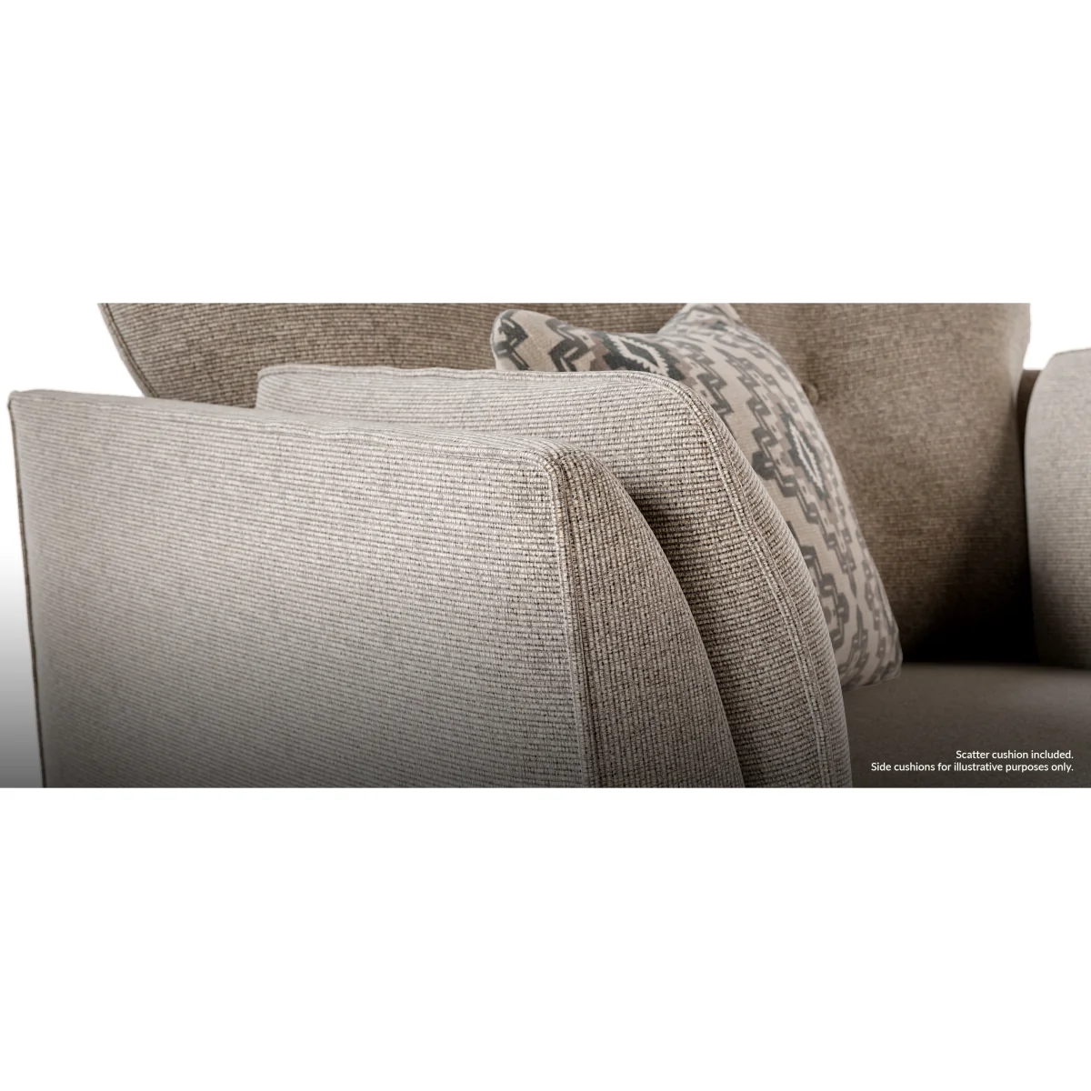 Capri Mushroom Fabric Armchair – image 15