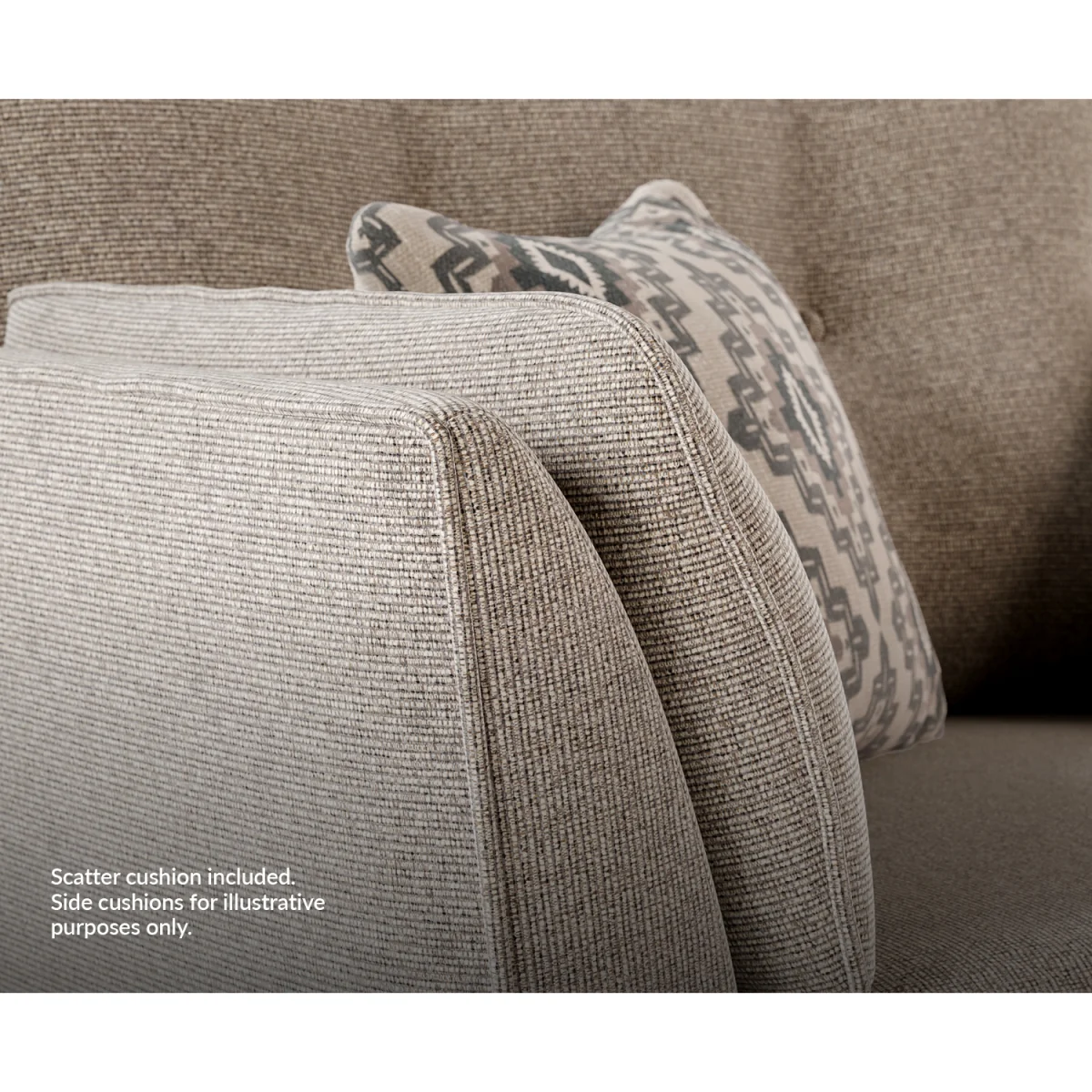 Capri Mushroom Fabric Armchair – image 6
