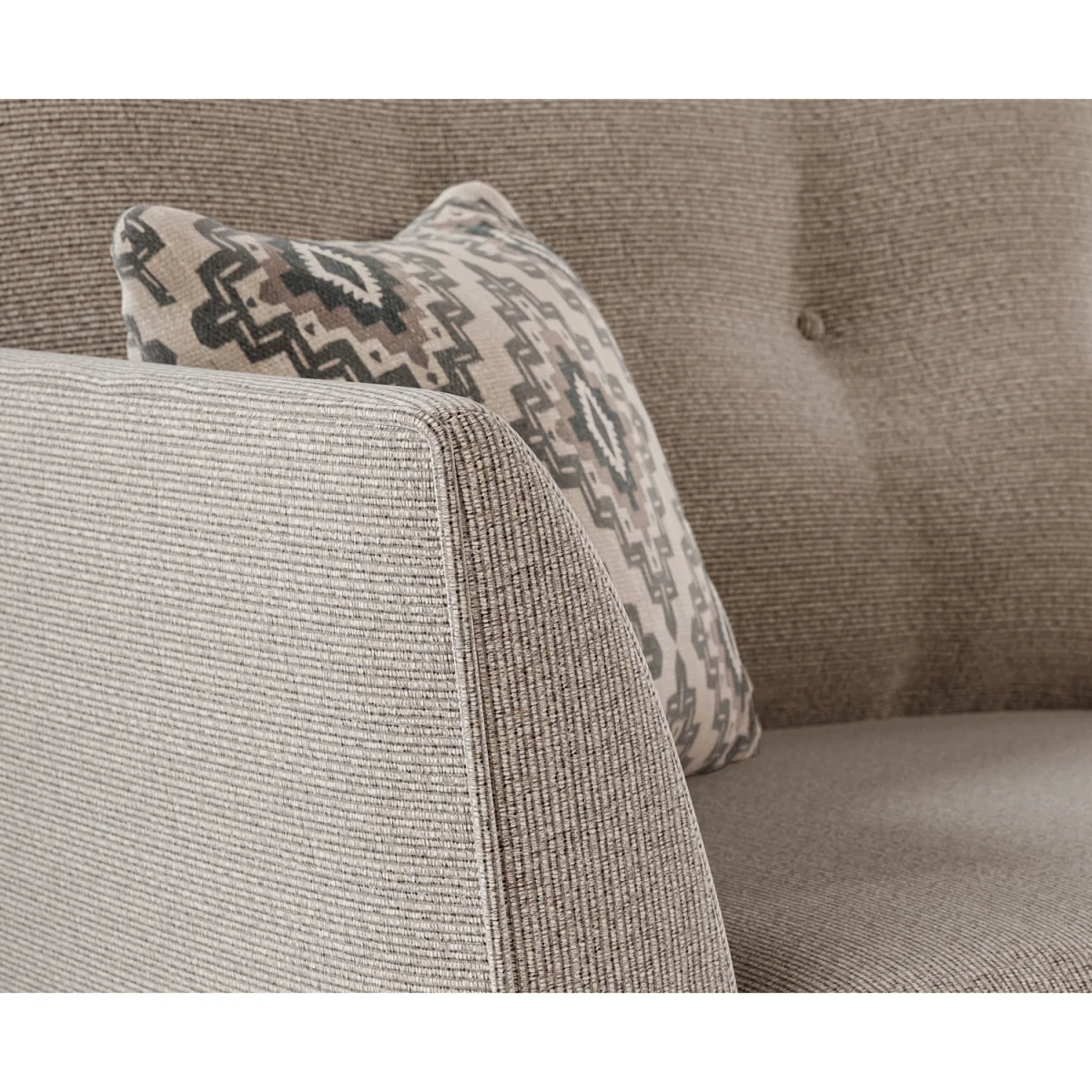 Capri Mushroom Fabric Armchair – image 7