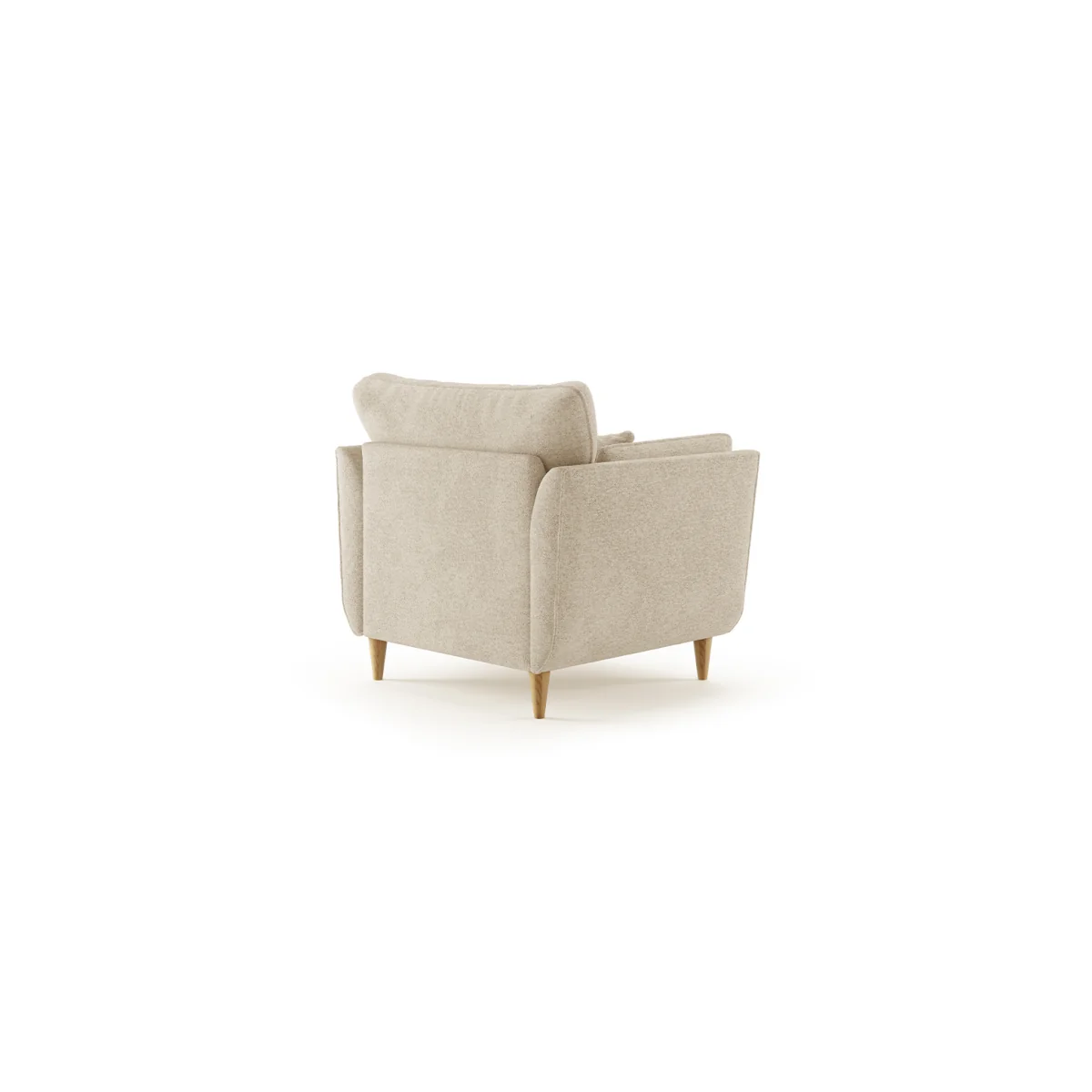 Capri Natural Boucle Fabric Armchair – image 2