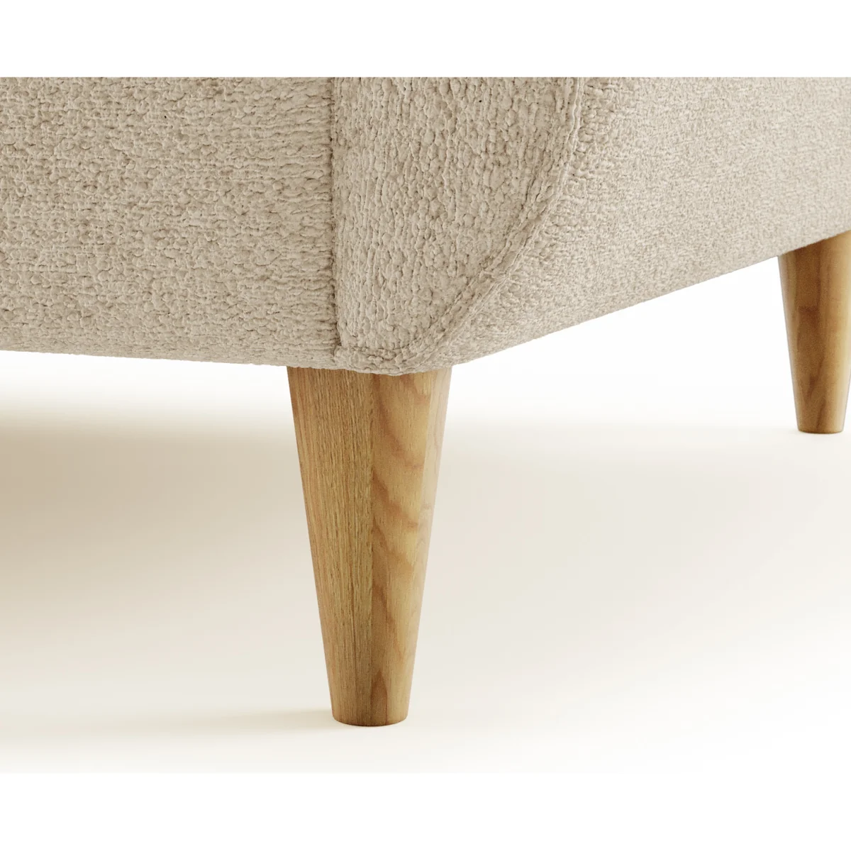 Capri Natural Boucle Fabric Armchair – image 3