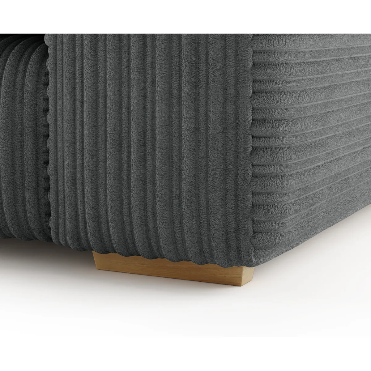 Milan Grey Fabric Armchair – image 3