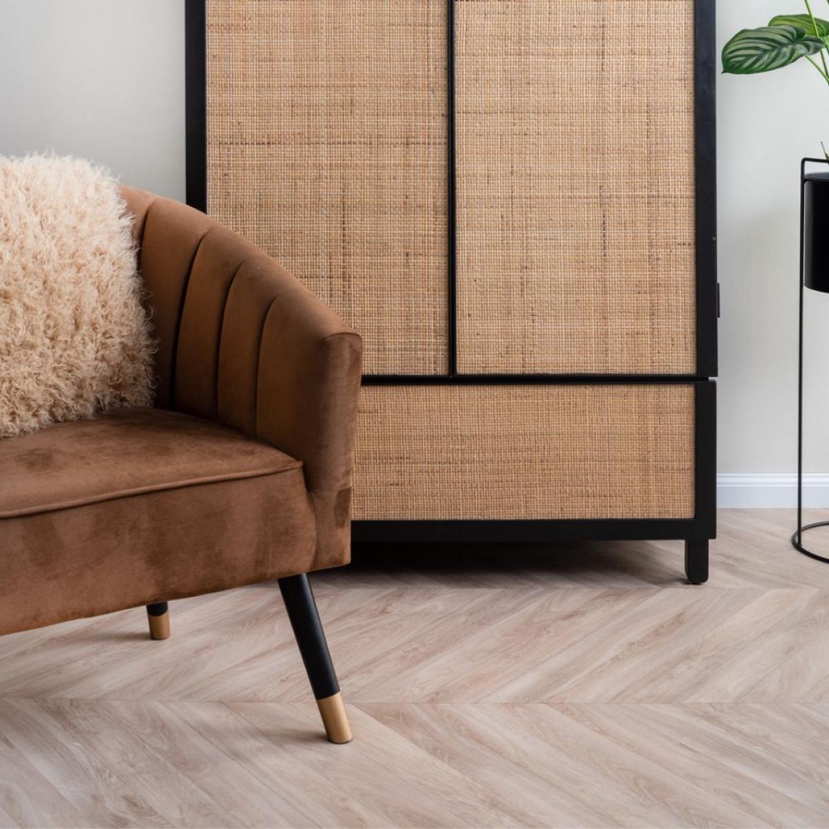 Leitmotiv Royal Velvet Chair in Chocolate Brown – image 2