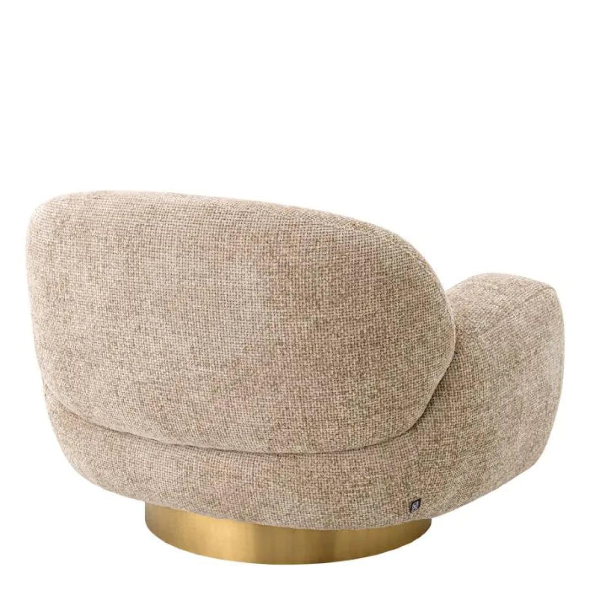 Eichholtz Udine Swivel Chair in Lyssa Sand – image 2
