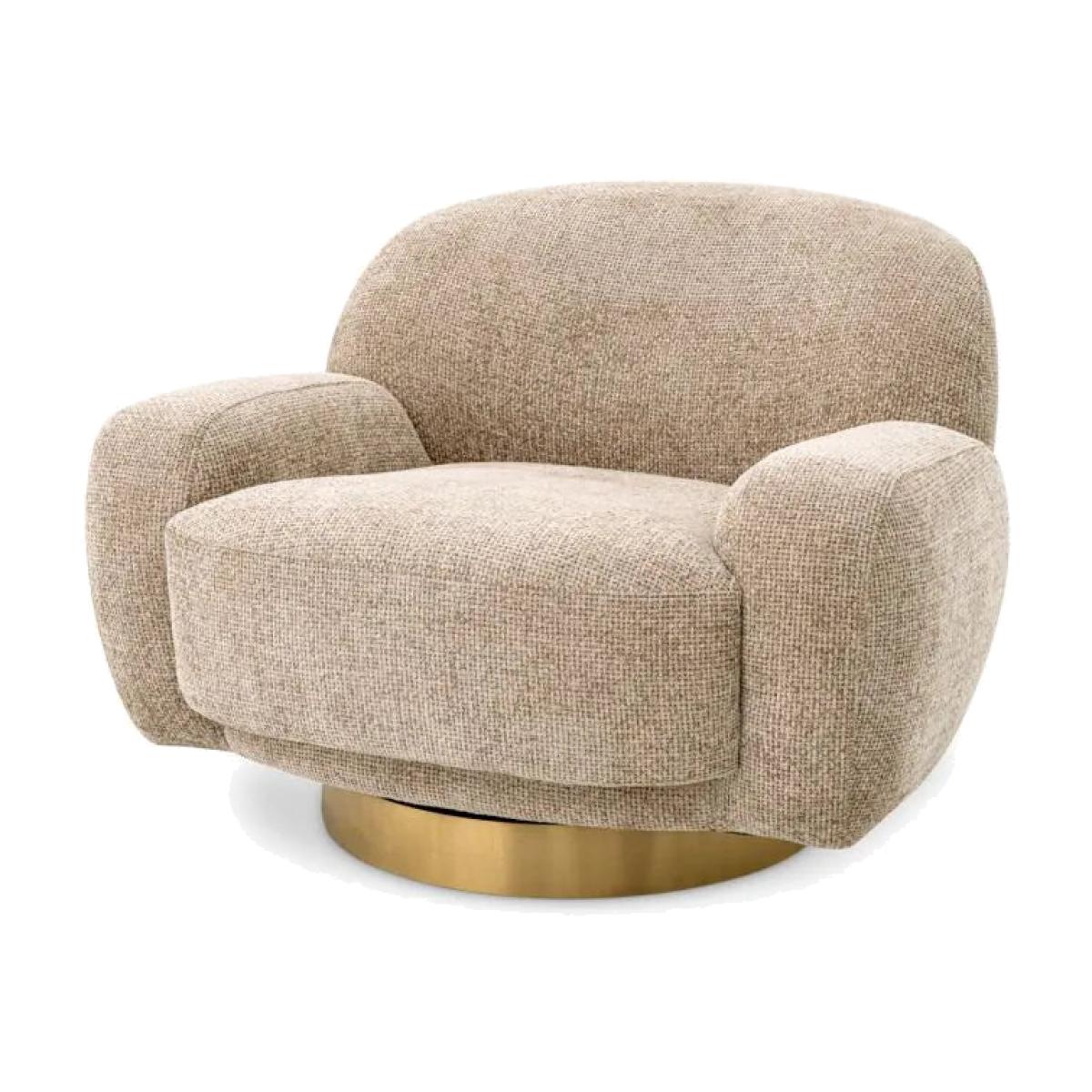 Eichholtz Udine Swivel Chair in Lyssa Sand – image 1