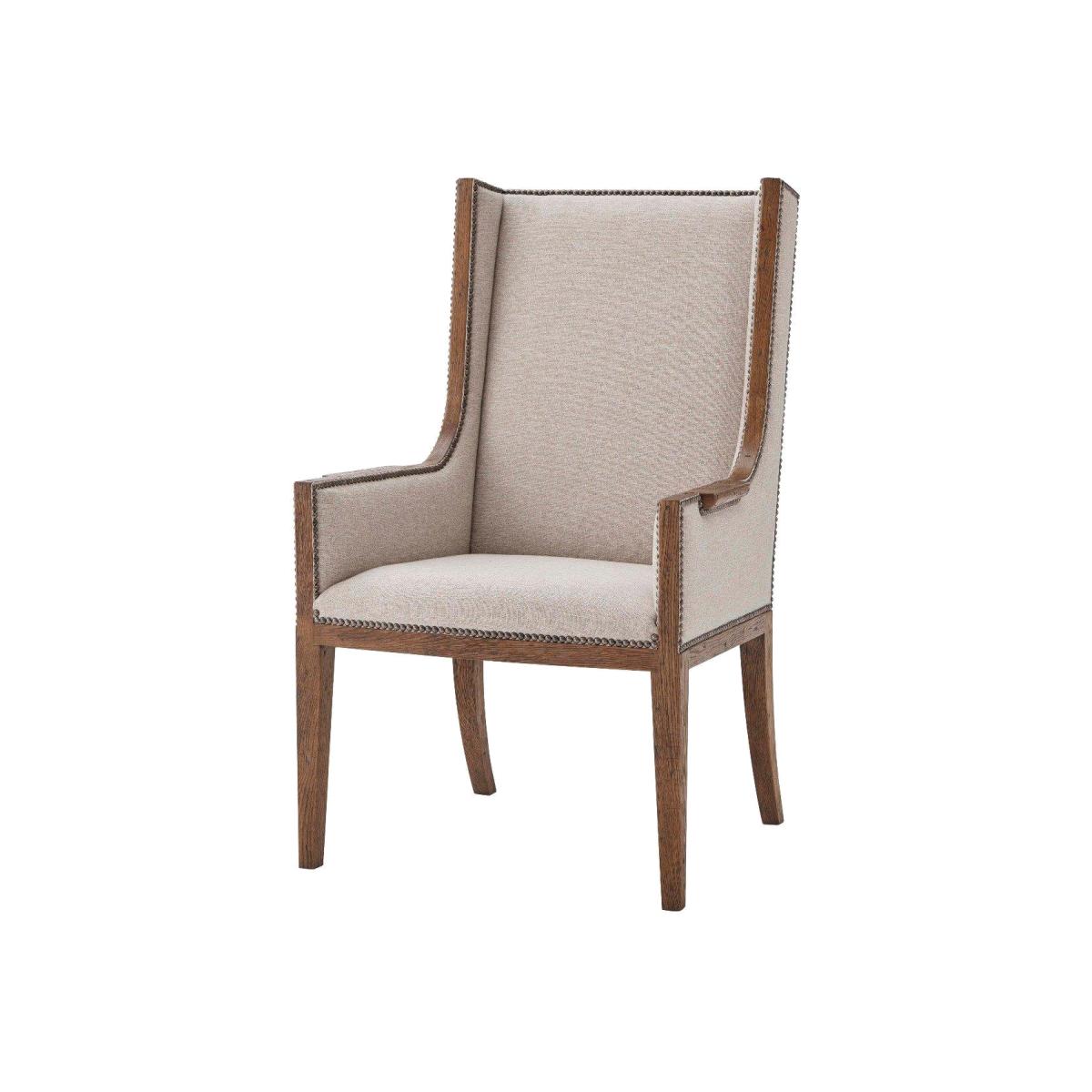 Theodore Alexander Aston Dining Armchair in Vegas Natural – image 1