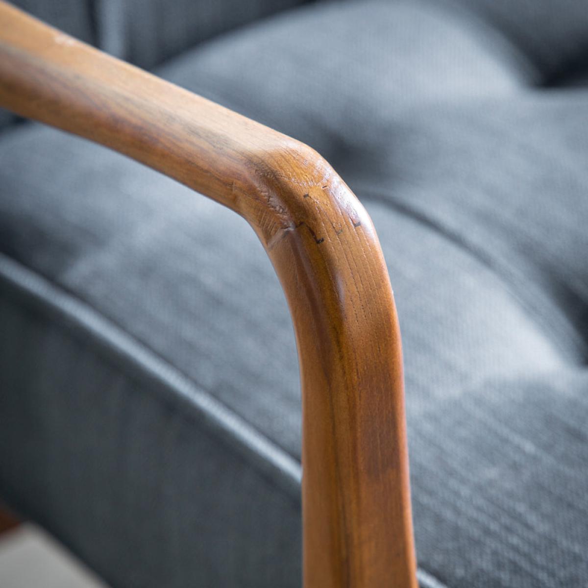 Gallery Interiors Humber Occasional Chair in Dark Grey – image 2