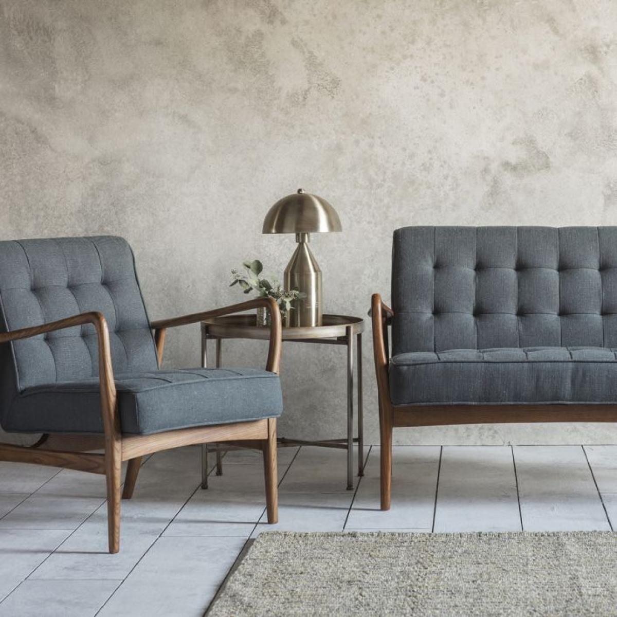 Gallery Interiors Humber Occasional Chair in Dark Grey – image 5