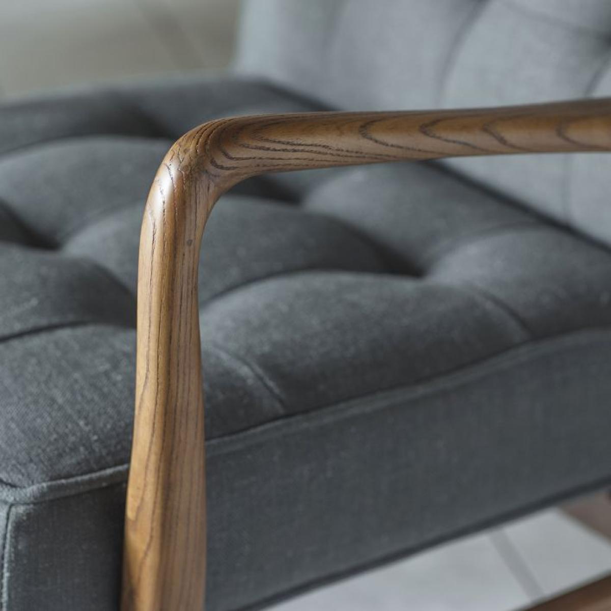 Gallery Interiors Humber Occasional Chair in Dark Grey – image 7