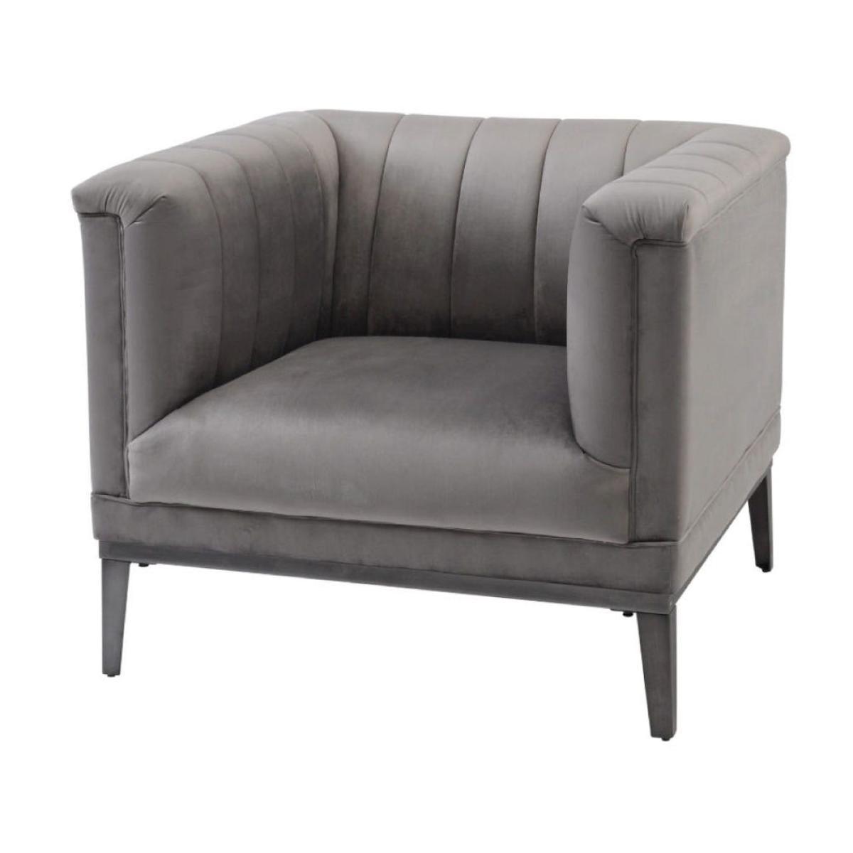 Libra Belgravia Ribbed Armchair Grey – image 3