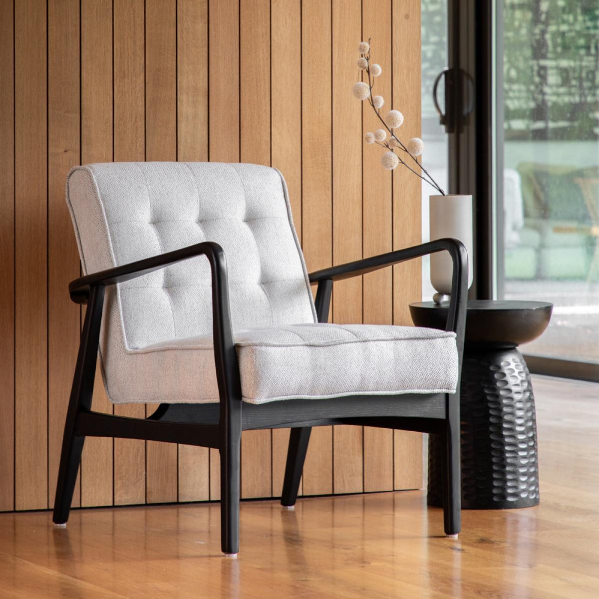 Gallery Interiors Houndslow Armchair in Natural Weave – image 5