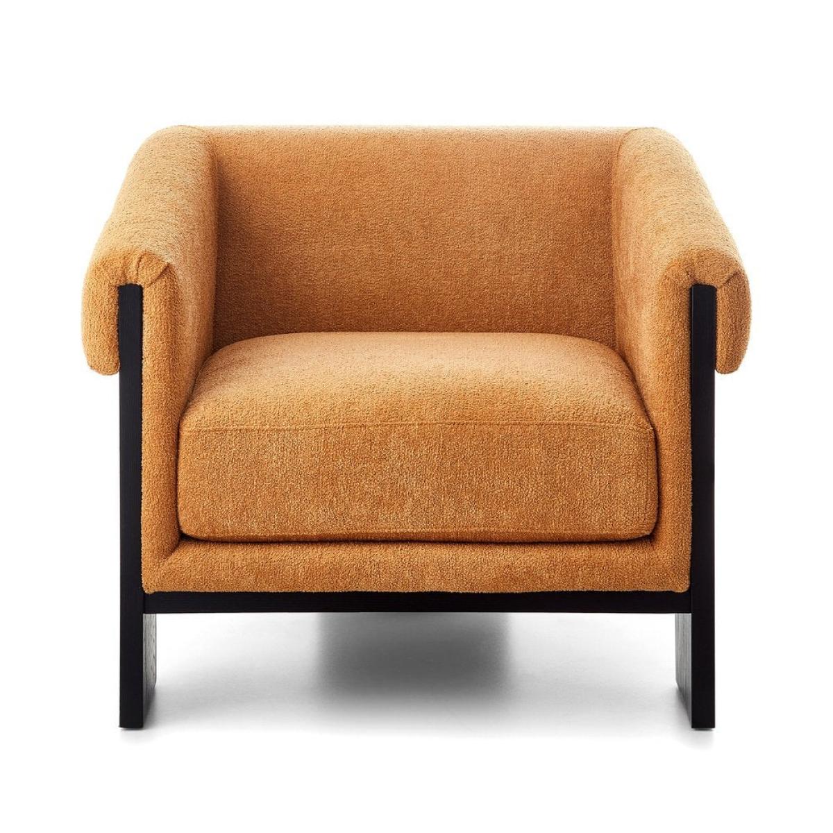 Liang and Eimil Maplin Occasional Chair in Lander Ocre and Matt Black – image 2