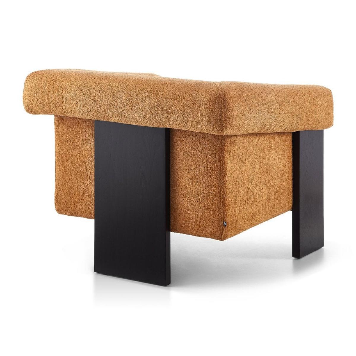 Liang and Eimil Maplin Occasional Chair in Lander Ocre and Matt Black – image 3