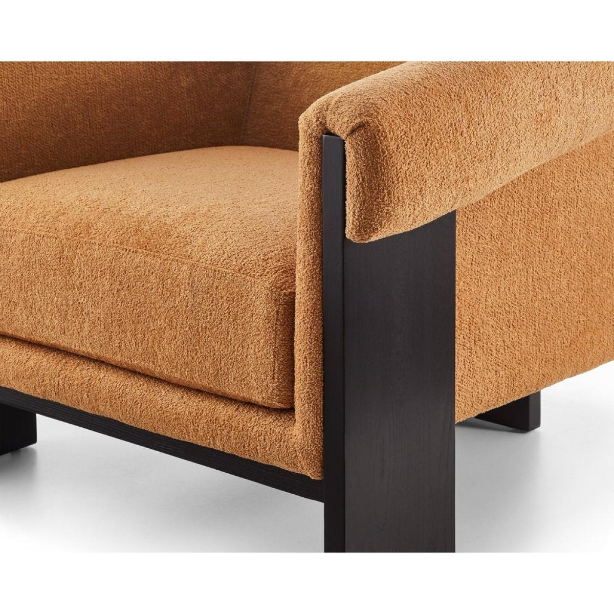 Liang and Eimil Maplin Occasional Chair in Lander Ocre and Matt Black – image 5