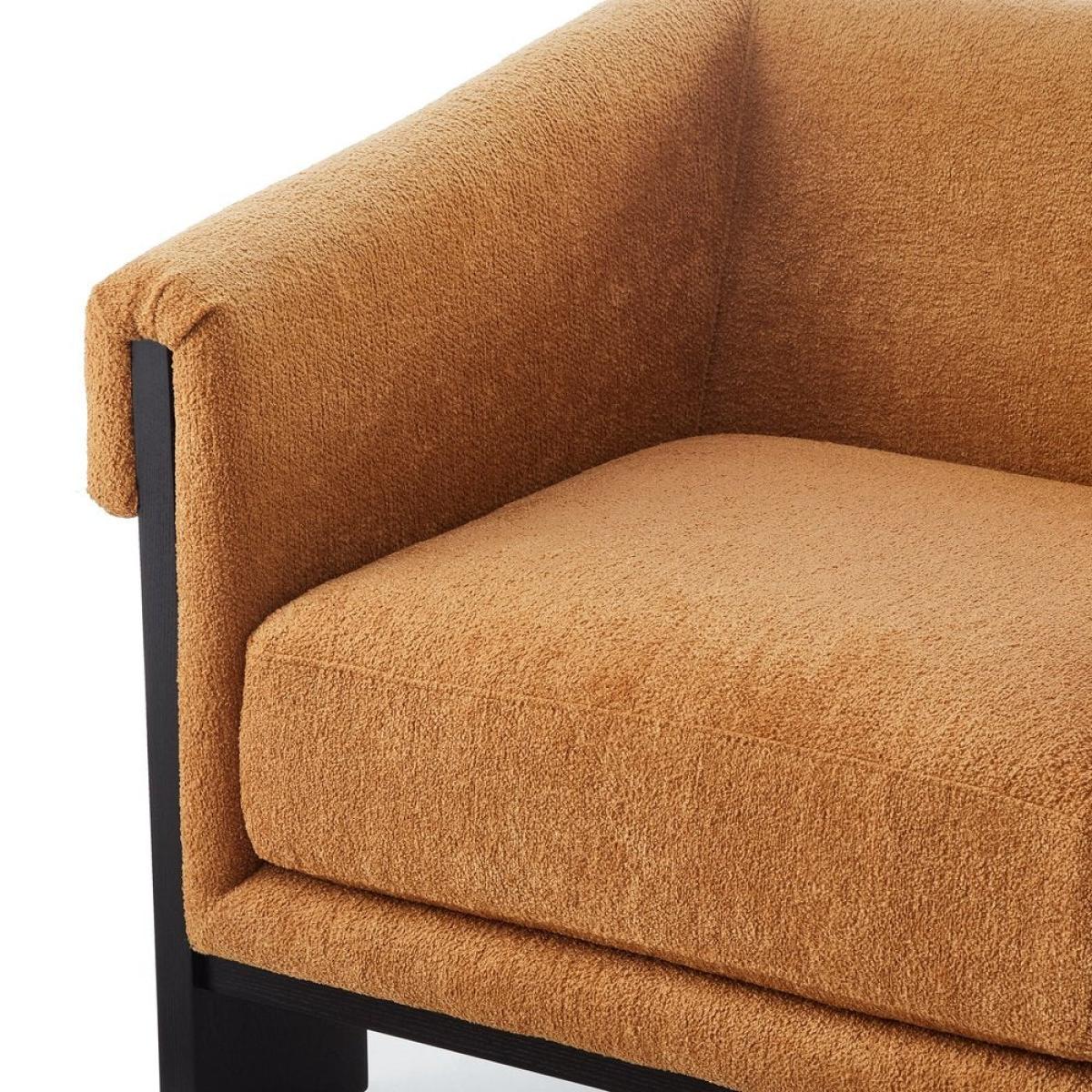 Liang and Eimil Maplin Occasional Chair in Lander Ocre and Matt Black – image 6