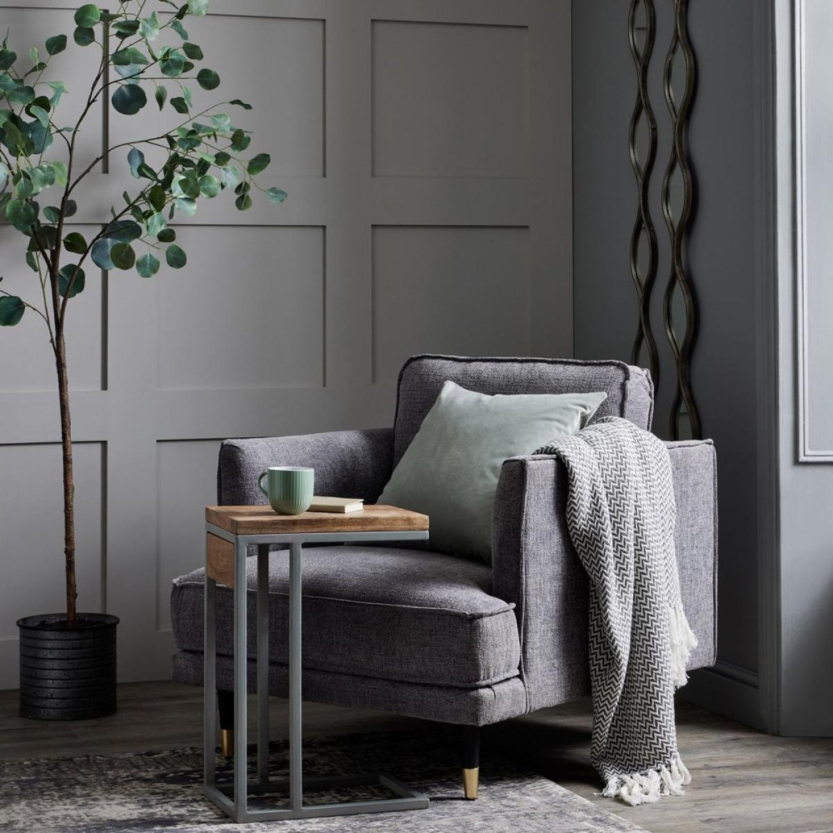 Hill Interiors Hampton Grey Large Armchair – image 5