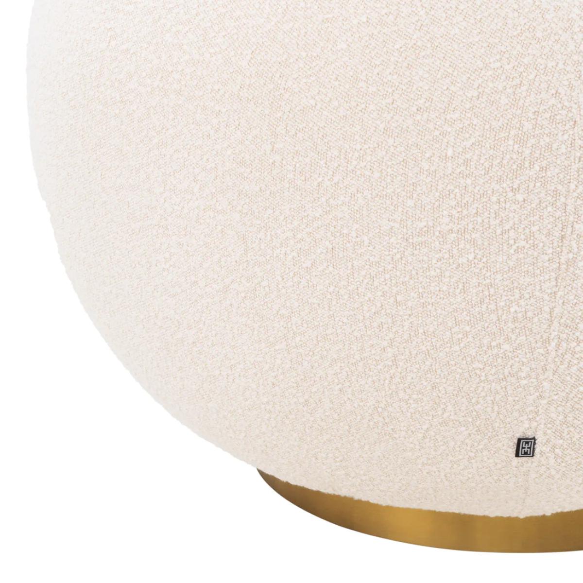 Eichholtz Bollinger Swivel Chair in Bouclé Cream – image 4