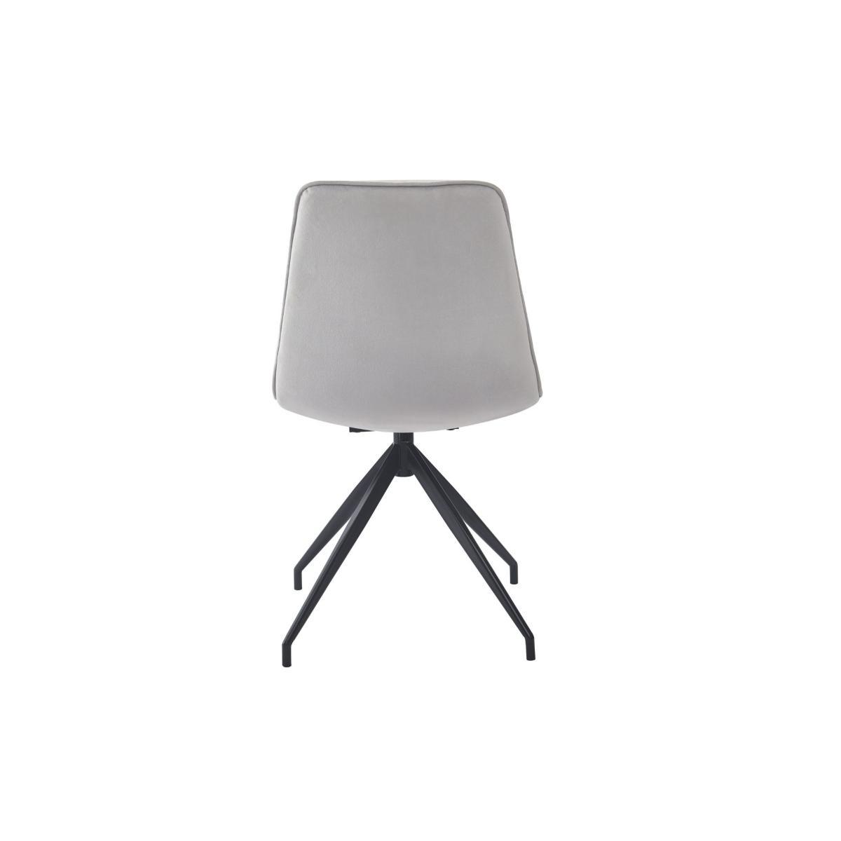 Isabella - Swivel Chair - Light Grey Velvet – image 4