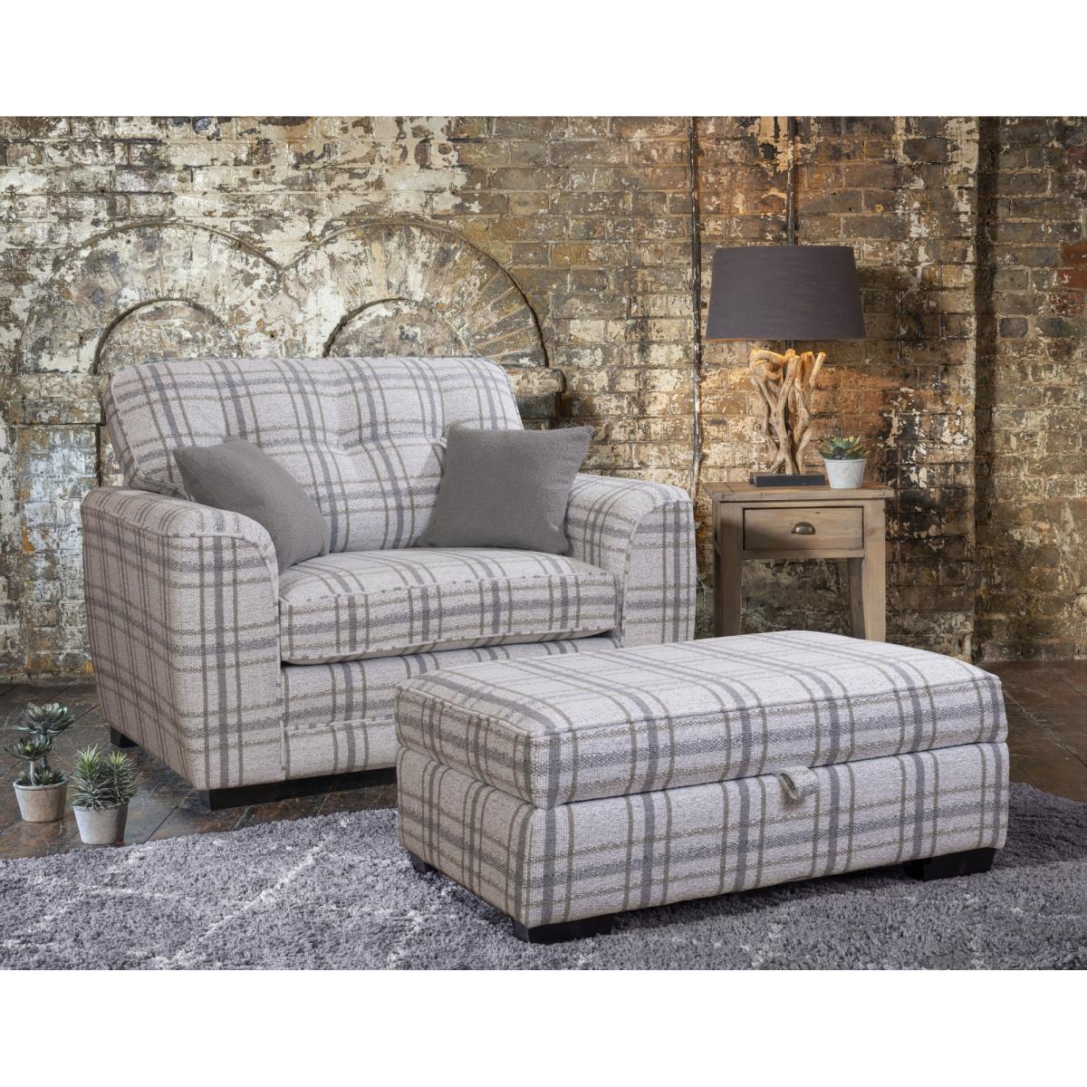 Downtown Bilbao Fabric Snuggler Chair - Fabric Grade A – image 2