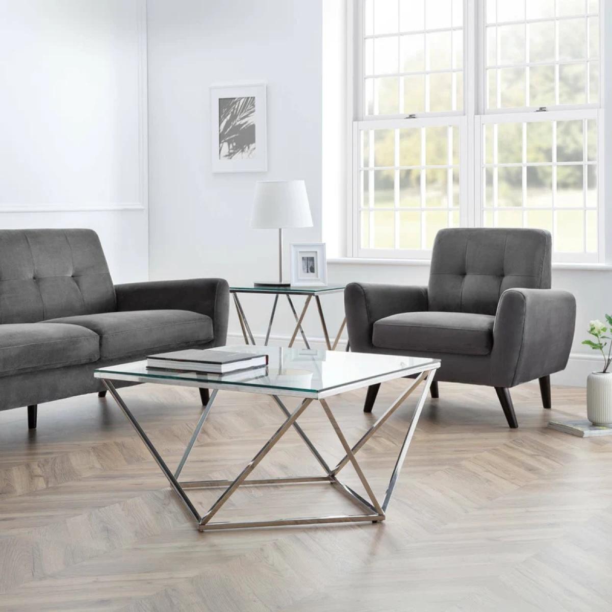 Julian Bowen Monza Compact Retro Chair - Grey – image 3