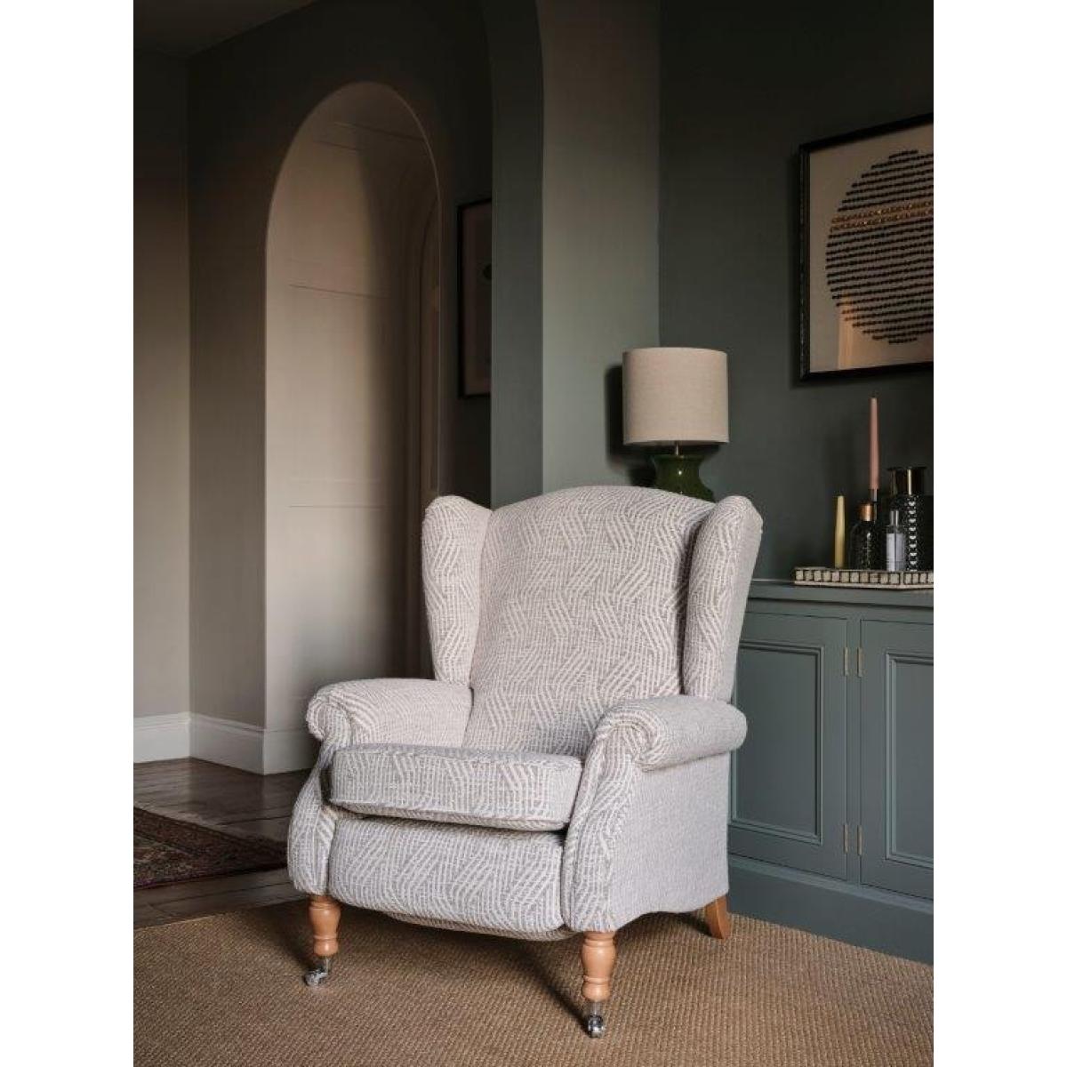 Parker Knoll Chatsworth Power Recliner Wing Chair - Fabric Grade D – image 10