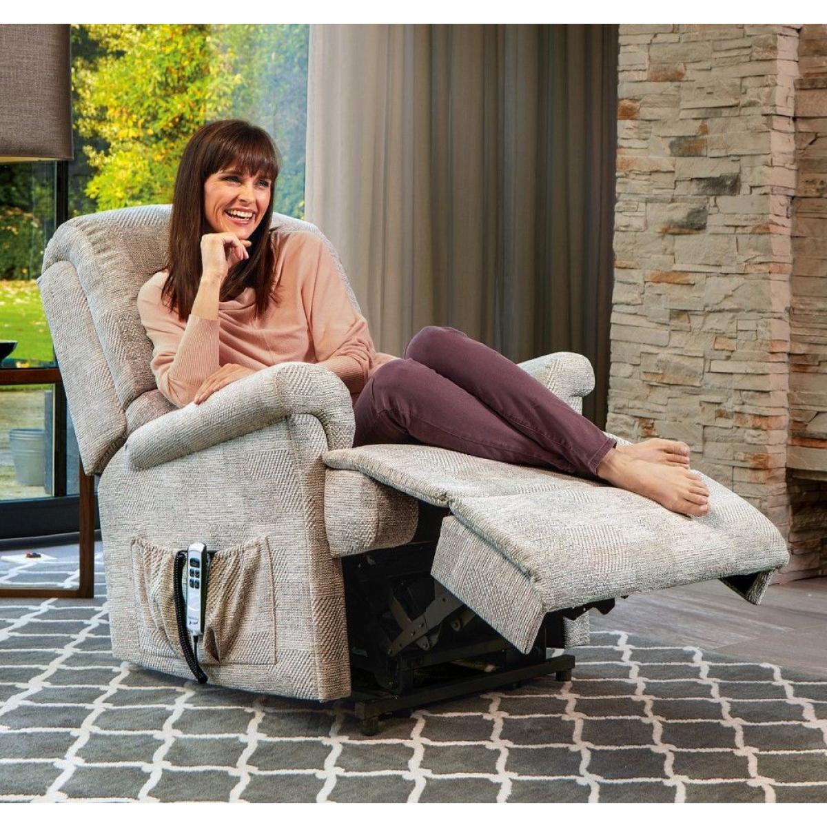Sherborne Nevada Standard Fabric 2 Motor Rise And Recliner Chair – image 2