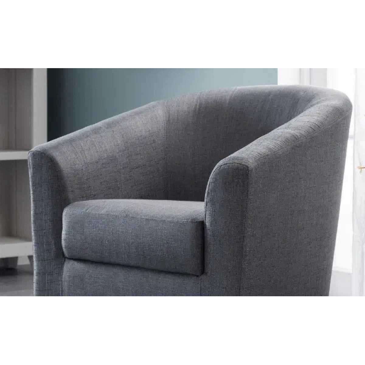 Julian Bowen Hugo Tub Chair - Slate Grey In SlateGrey – image 3