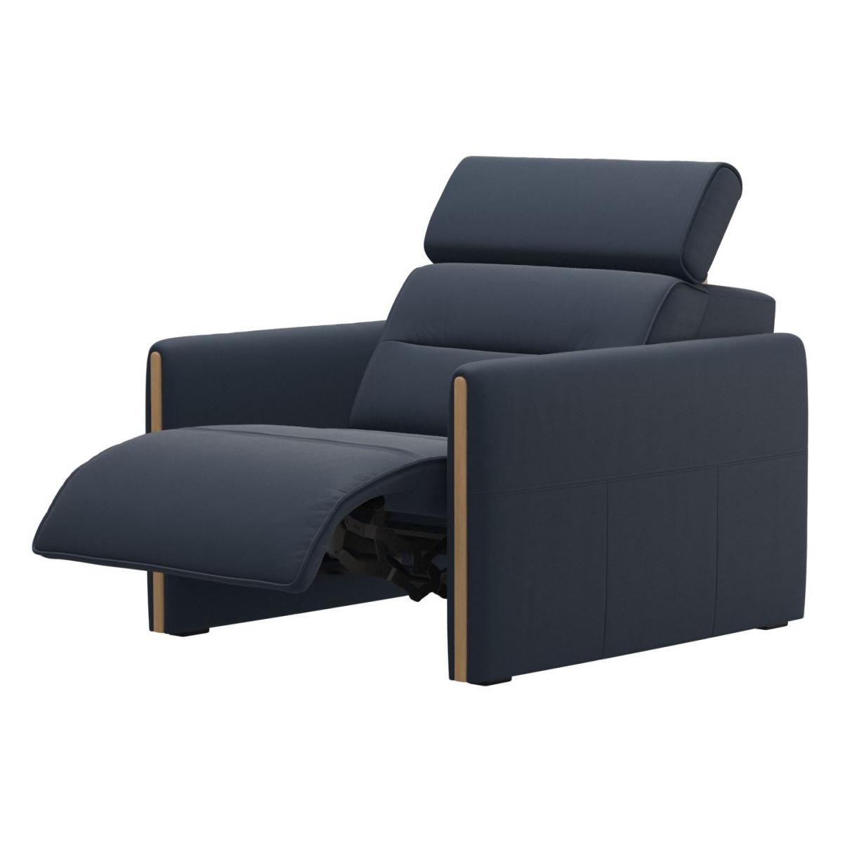 Stressless Emily Power Recliner Chair With Wood Arm - Batick Leather, Minimal – image 3