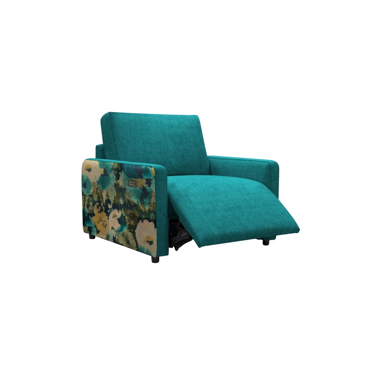 Jay Blades X G Plan Morley Chair With Power Footrest - Body Accent Fabric, Leather, Tweed – image 2