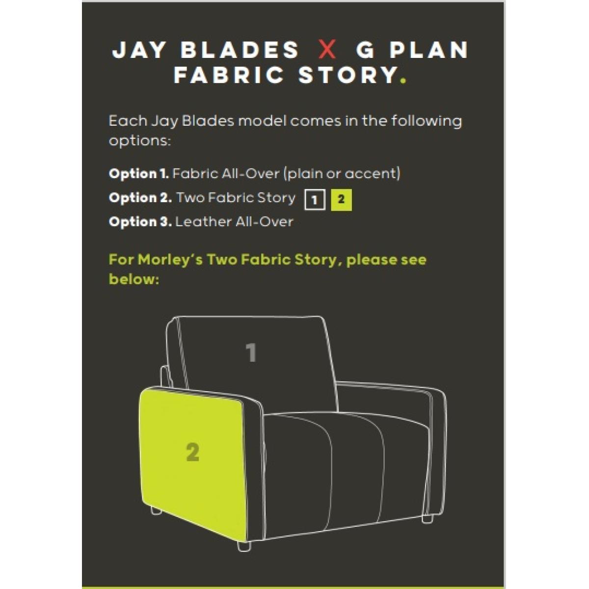 Jay Blades X G Plan Morley Chair With Power Footrest - Body Accent Fabric, Leather, Tweed – image 4