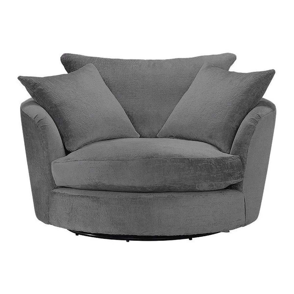 Downtown Freddie Midi Swivel Chair, Wood – image 3