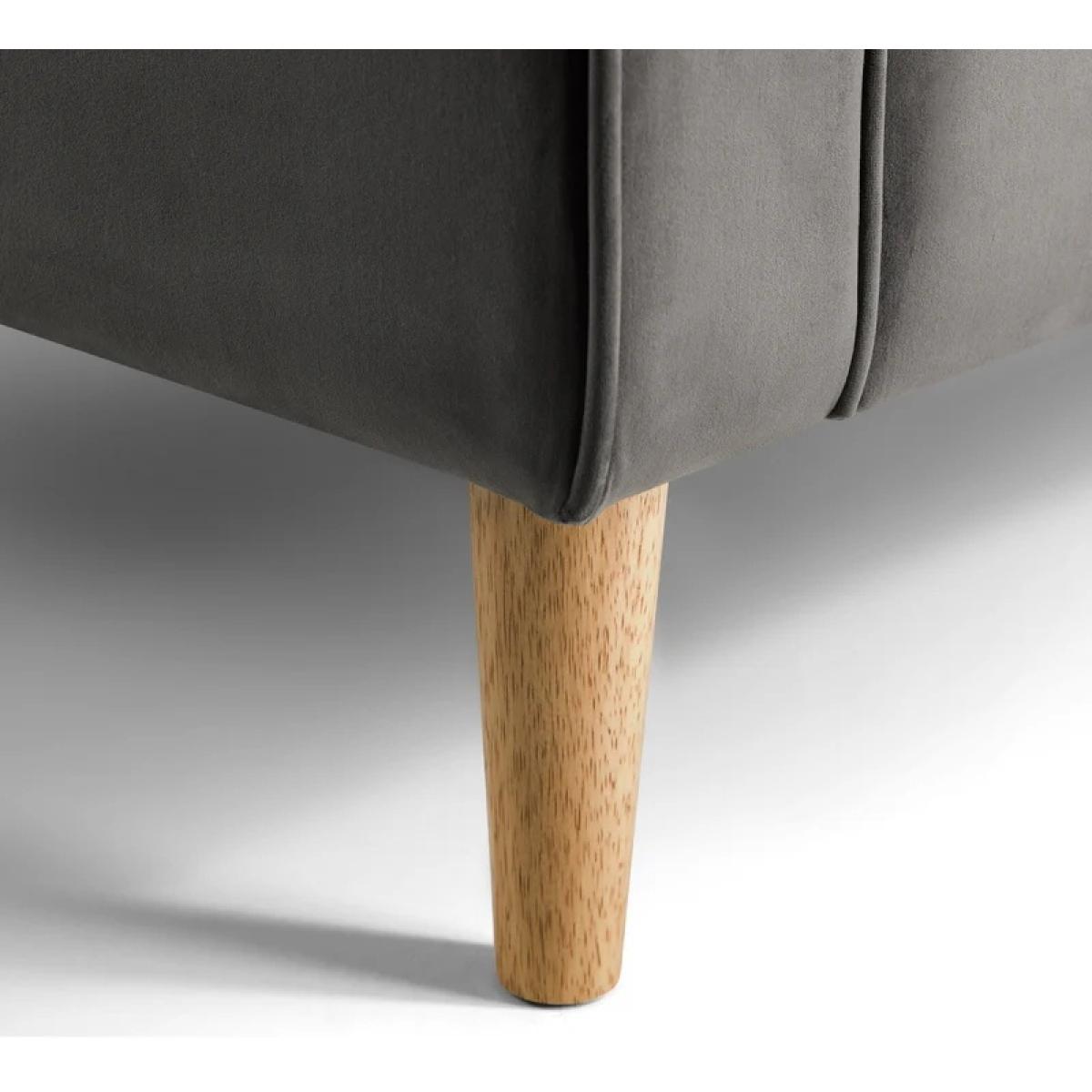 Julian Bowen Hayward Velvet Armchair In Grey – image 6