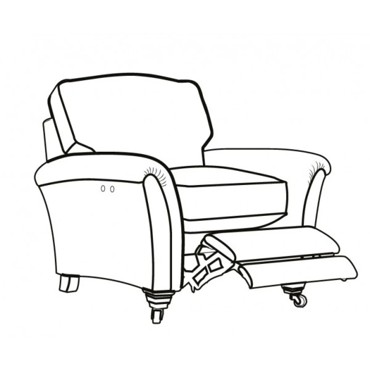 Parker Knoll Devonshire Armchair With Powered Footrest - Leather Grade M – image 5